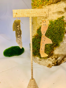 Earrings "STAIN OF PLANTAIN” -MP-E5: Mancha de Plátano Collection