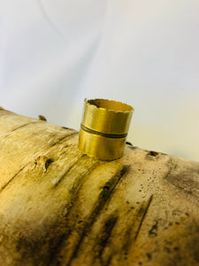 Ring engraved in acid MP-R3: Mancha de Plátano Collection