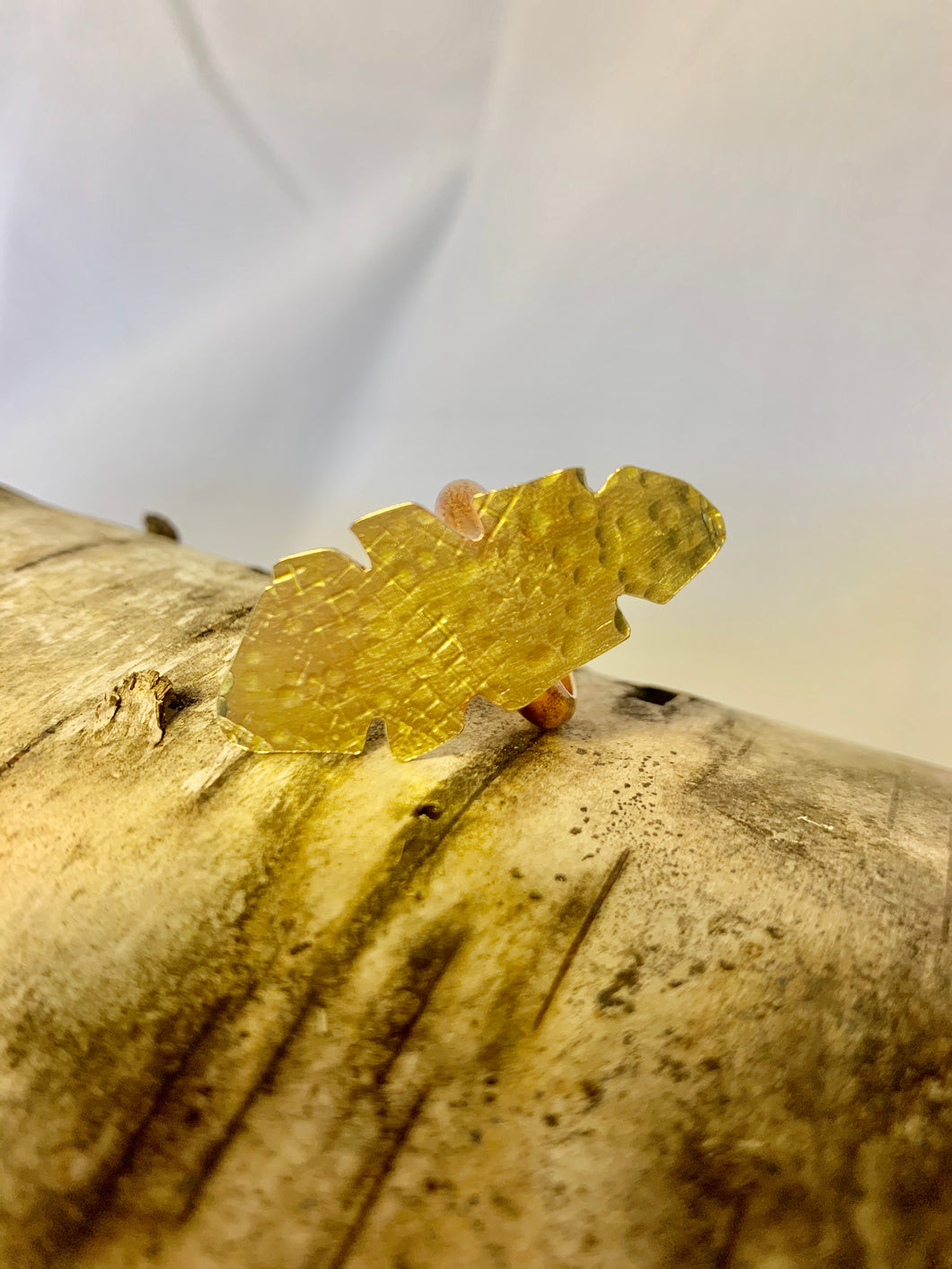 Hammered Ring MP-R6: Mancha de Plátano Collection