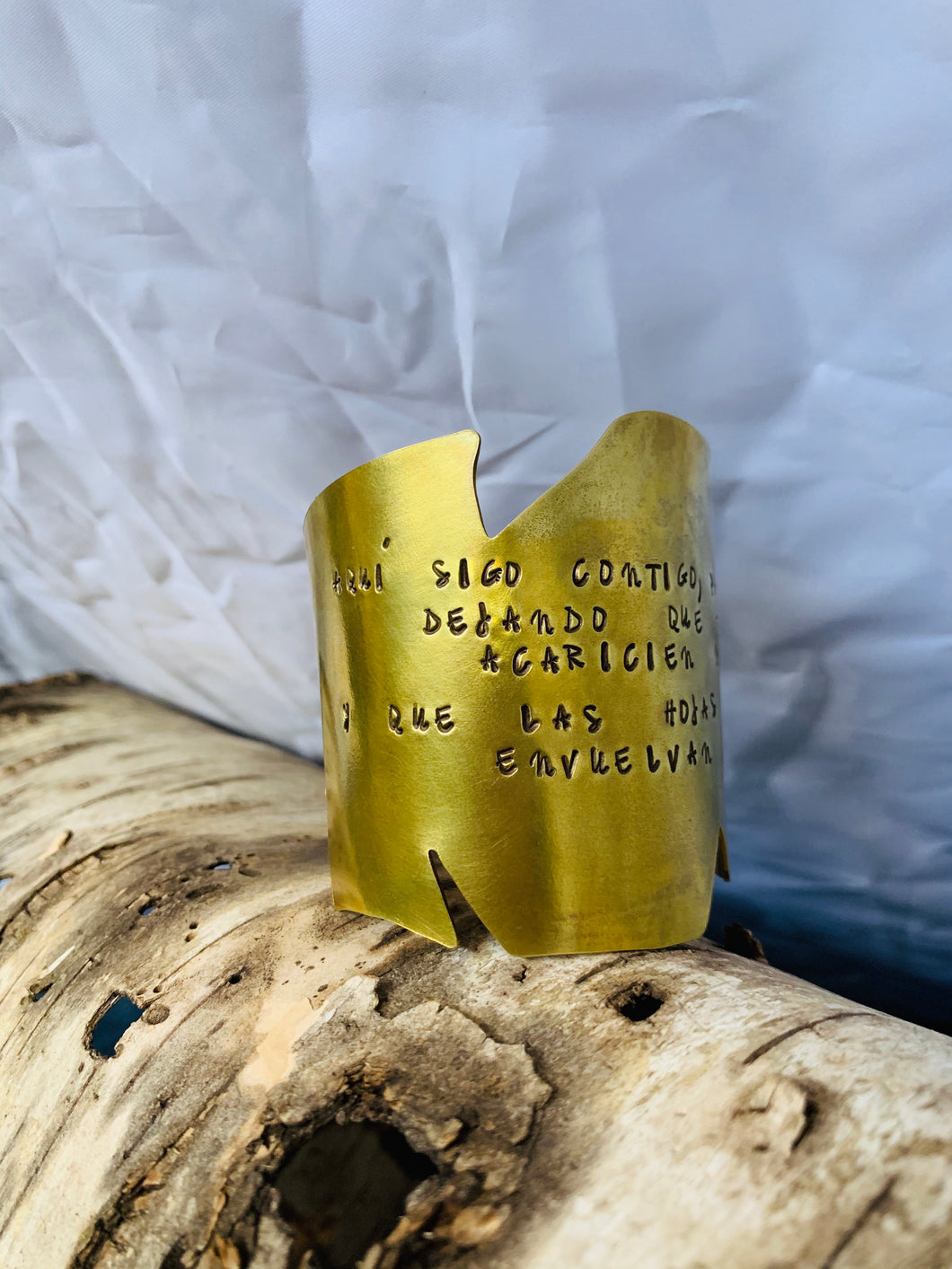 Large Cuff Engraved - MP-C4: Mancha de Plátano Collection