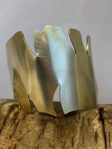 Cuff in the shape of a Plantain Leaf MP-C2: Mancha de Plátano Collection